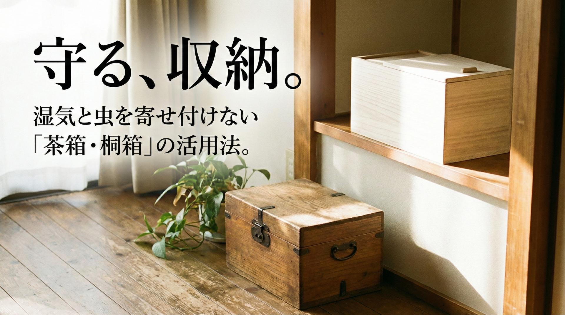 茶箱・桐箱（収納）｜防虫・防湿に優れた、米びつや衣類収納としての 