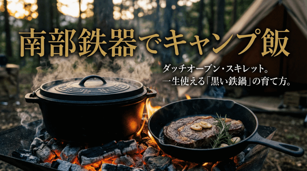 日本製ダッチオーブンおすすめ｜南部鉄器で極めるキャンプ飯と手入れ