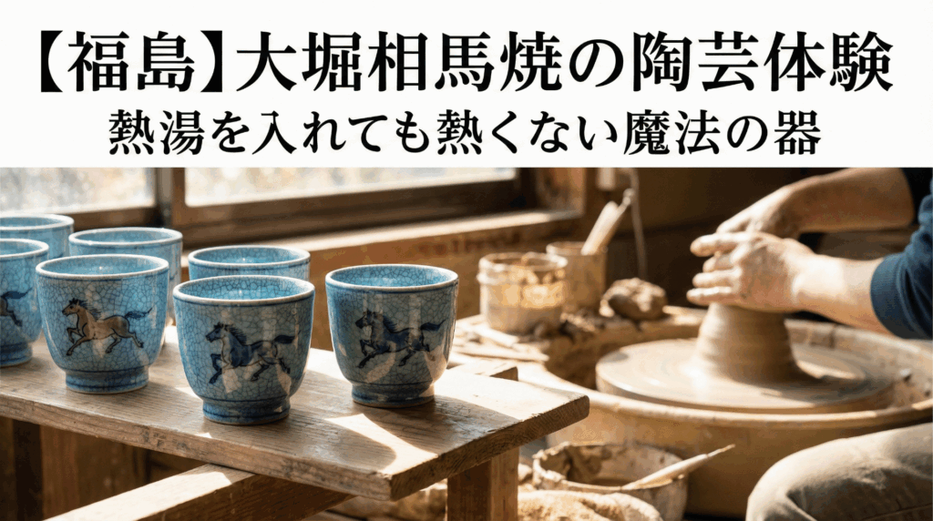福島】大堀相馬焼の陶芸体験｜熱湯を入れても熱くない魔法の器 – MADE