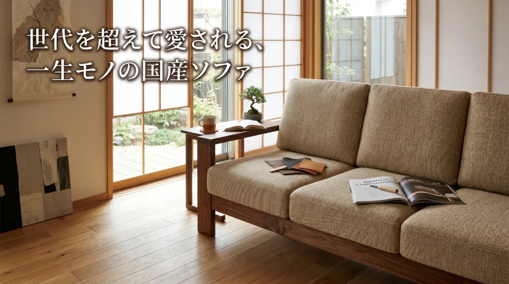 一生モノの国産ソファおすすめブランド｜カリモク・飛騨産業の張地と