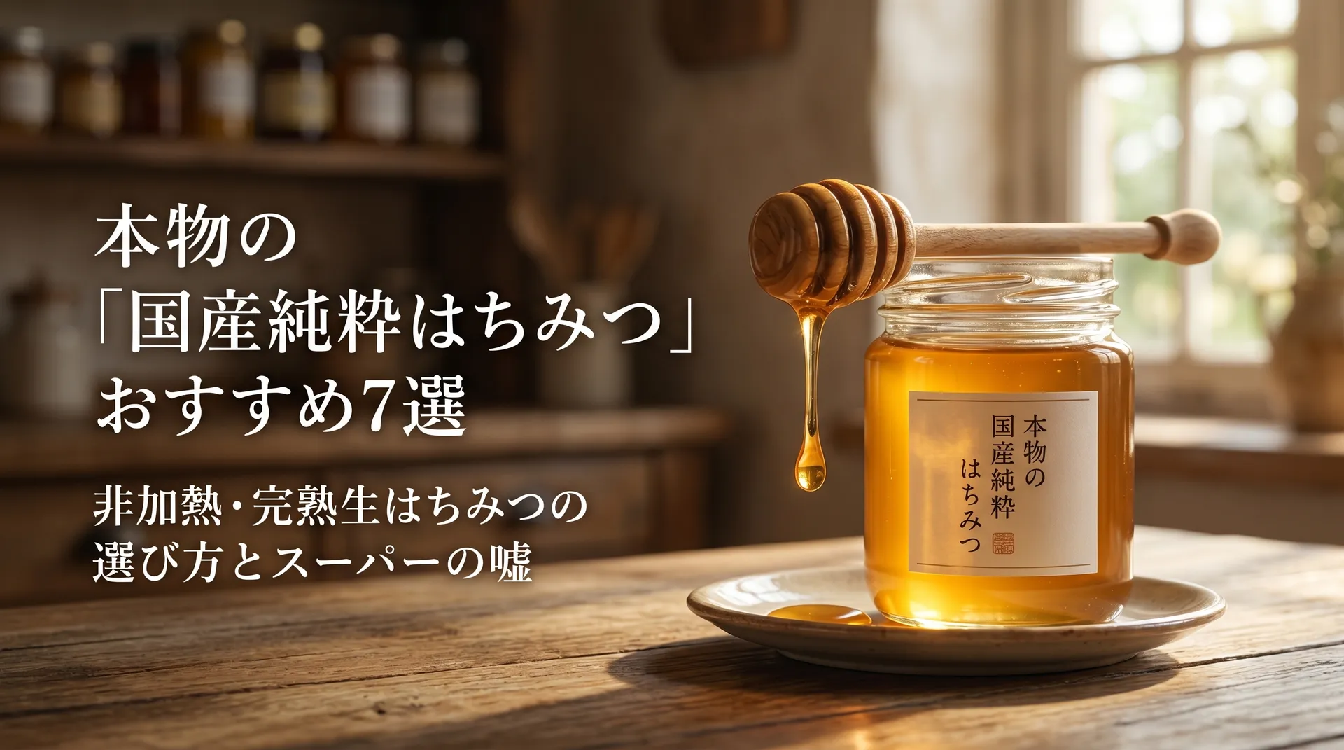 本物の「国産純粋はちみつ」おすすめ7選｜非加熱・生はちみつの選び方